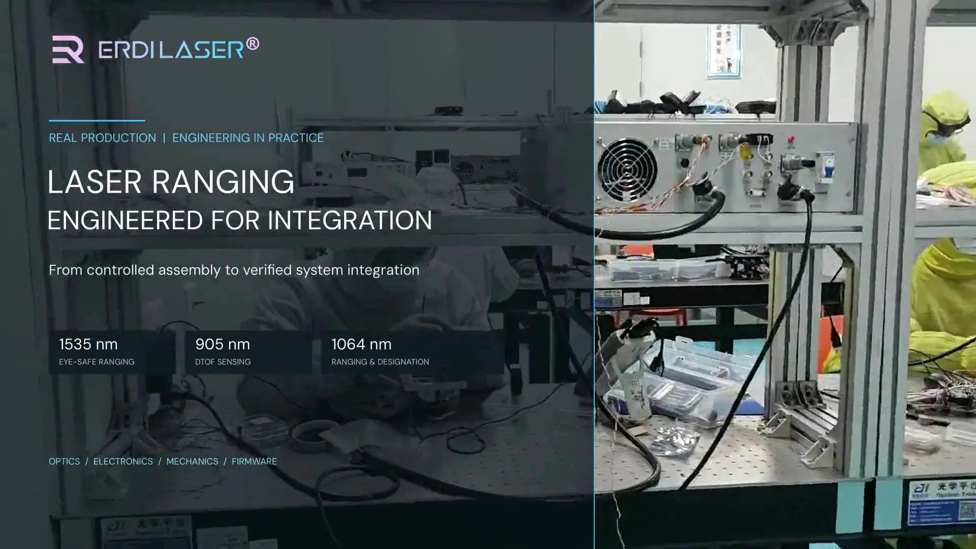 ERDI laser engineering and production environment